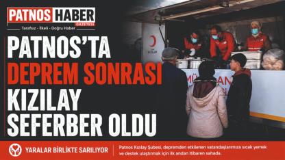 Patnos’ta Deprem Sonrası Kızılay Seferber Oldu