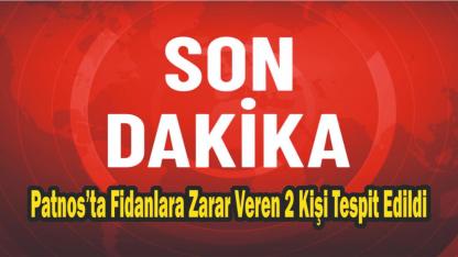 Patnos’ta Fidanlara Zarar Veren 2 Kişi Tespit Edildi