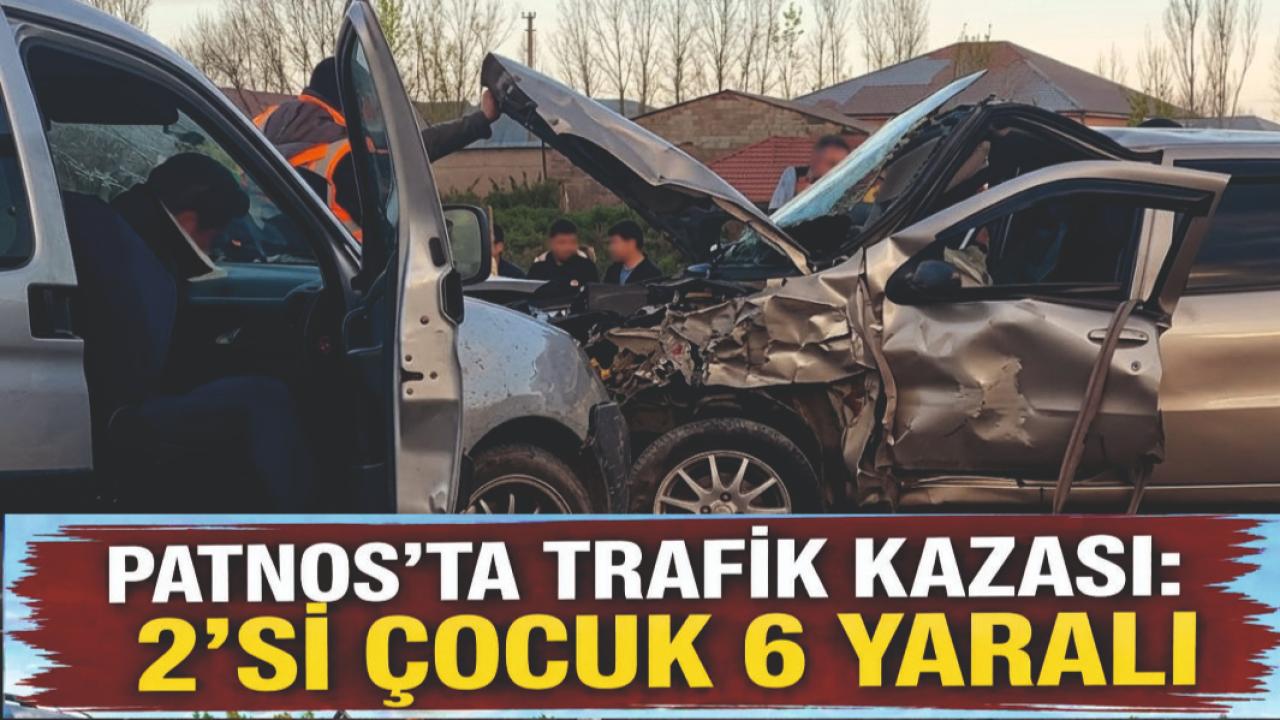 Patnos’ta Trafik Kazası: 2’si Çocuk 6 Yaralı