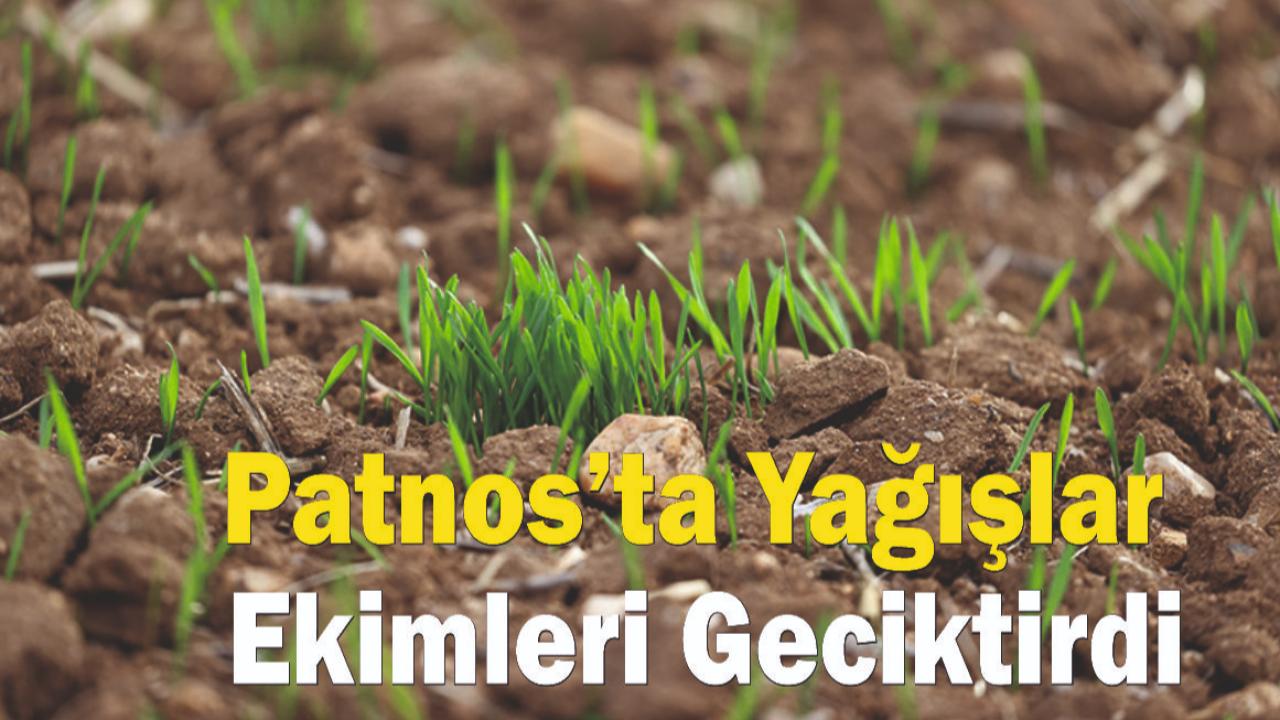 Patnos’ta Yağışlar Ekimleri Geciktirdi