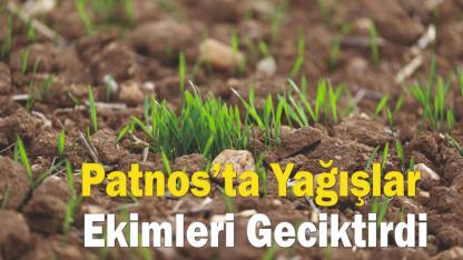 Patnos’ta Yağışlar Ekimleri Geciktirdi