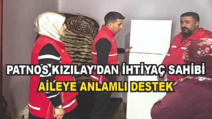 Patnos’ta Kızılay’dan İhtiyaç Sahibi Aileye Umut Eli