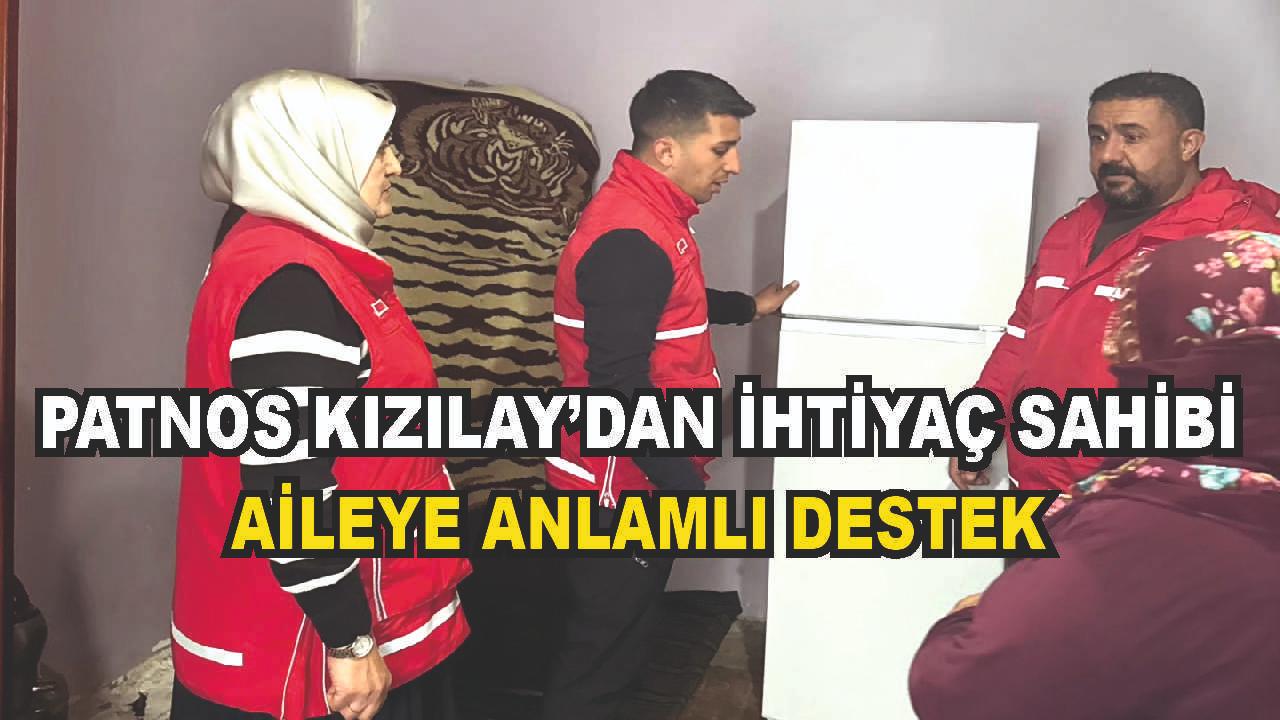 Patnos’ta Kızılay’dan İhtiyaç Sahibi Aileye Umut Eli