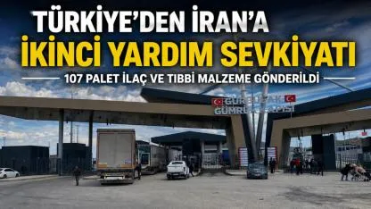 Türkiye’den İran’a ikinci yardım sevkiyatı, Gürbulak Sınır Kapısı üzerinden gönderildi (Videolu Haber)