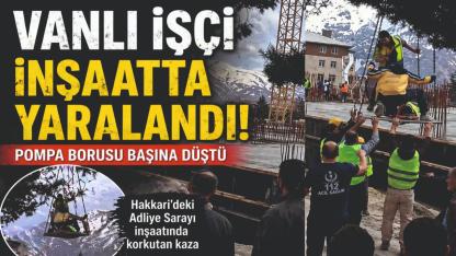 Vanlı İşçi İnşaatta Yaralandı