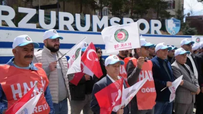 Ezurum’da 1 Mayıs’ta işçiler meydanda