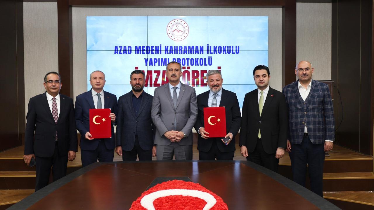 Ağrı’da 8 Derslikli İlkokul İçin İş Birliği Protokolü İmzalandı