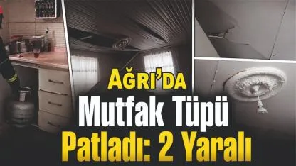 Evde Tüp Patladı: 2 Yaralı