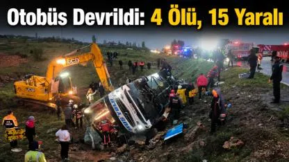 Malatya’da Yolcu Otobüsü Şarampole Devrildi: 4 Ölü, 15 Yaralı
