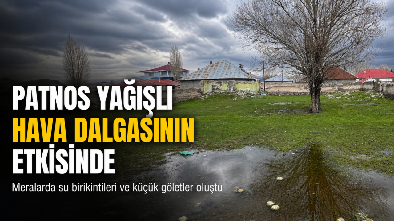 Patnos Yeni Yağışlı Hava Dalgasının Etkisi Altına Girdi