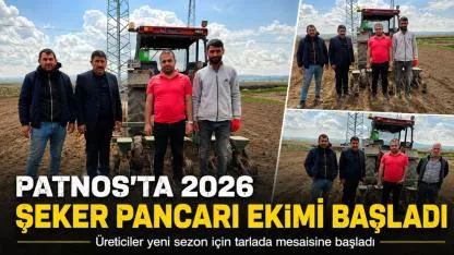 Patnos’ta 2026 Şeker Pancarı Ekimi Başladı