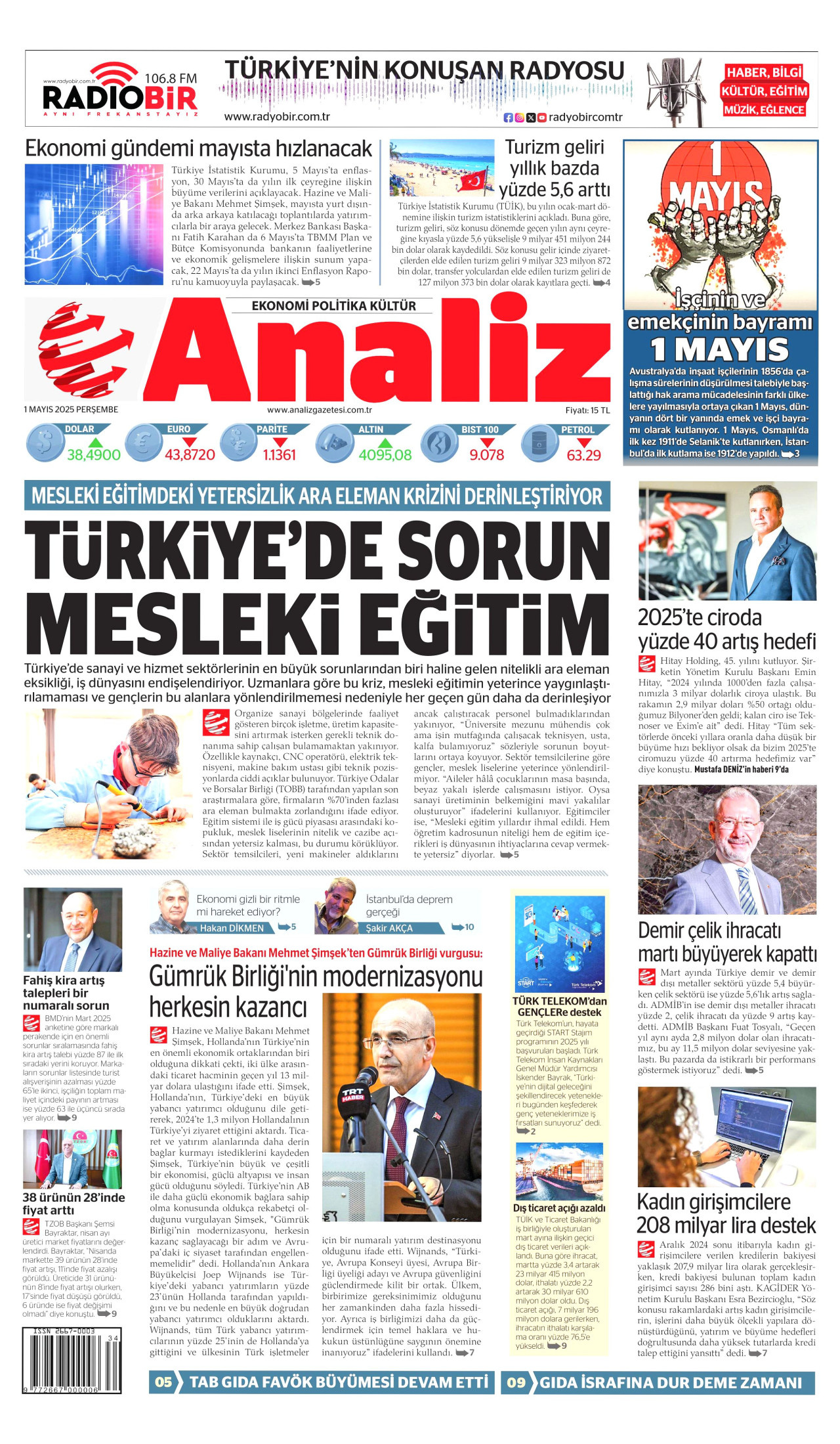 ANALİZ Gazete Manşeti