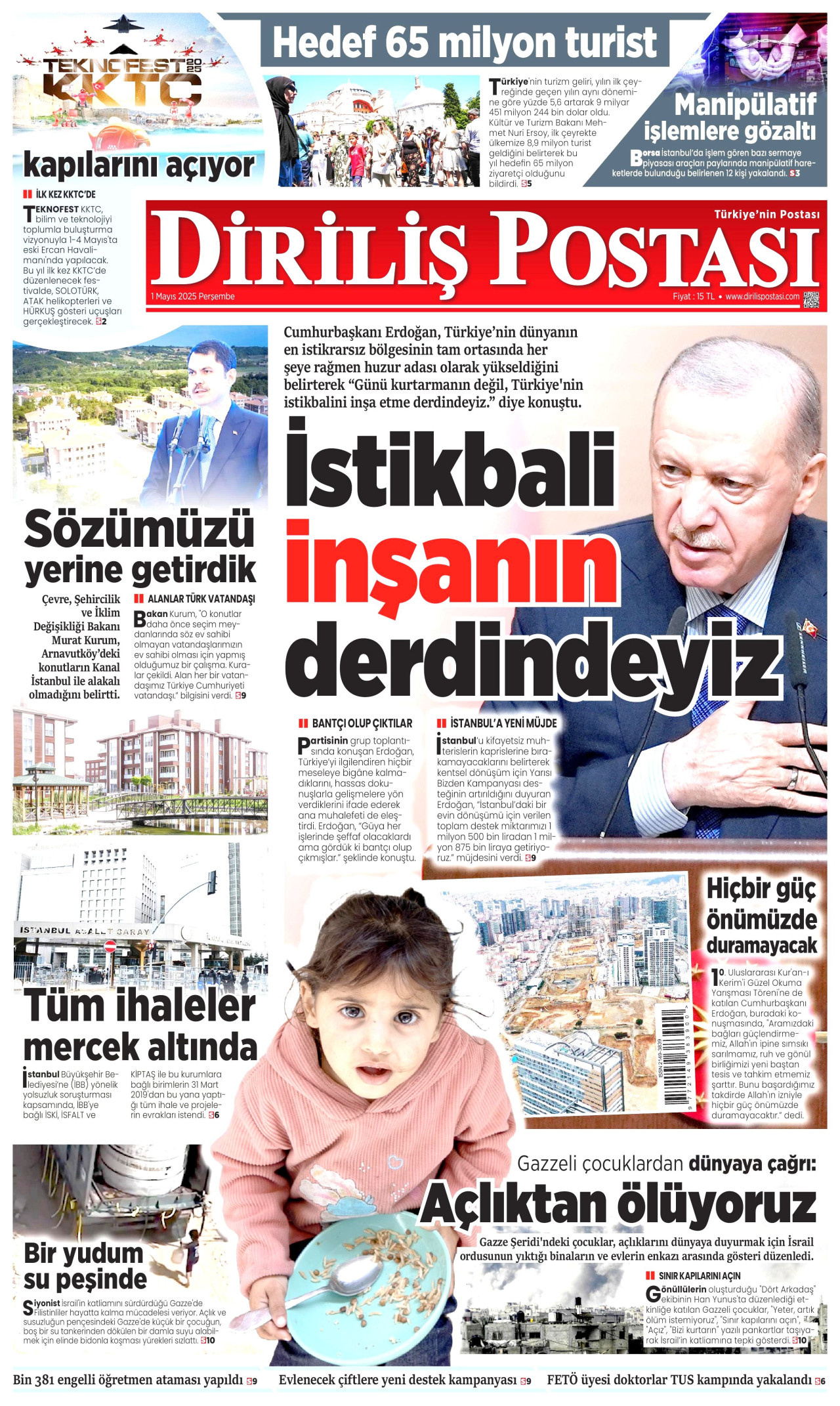 DİRİLİŞ POSTASI Gazete Manşeti