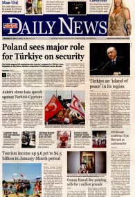 HÜRRİYET DAİLY NEWS Gazete Manşeti