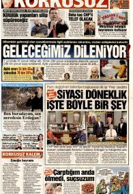 KORKUSUZ Gazete Manşeti