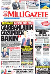 MİLLİ GAZETE Gazete Manşeti