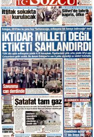 Sözcü Gazetesi Gazete Manşeti