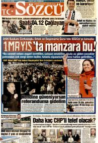 SÖZCÜ Gazete Manşeti