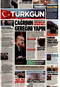 TÜRKGÜN Gazete Manşeti