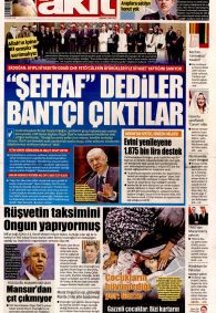 YENİ AKİT Gazete Manşeti