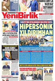 Yeni Birlik Gazetesi Gazete Manşeti