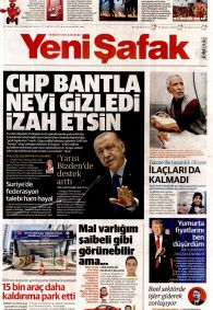YENİ ŞAFAK Gazete Manşeti