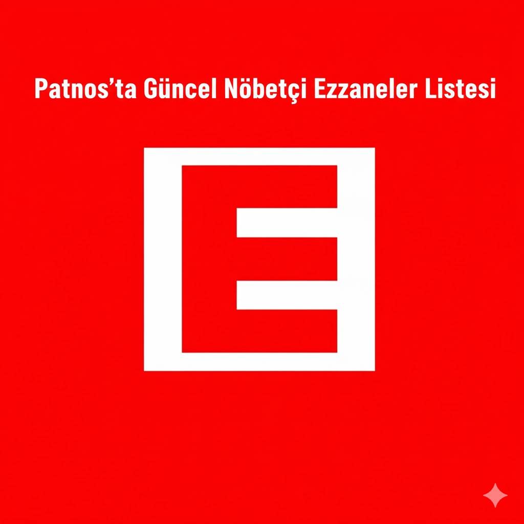 Patnos’ta Güncel Nöbetçi Eczaneler Listesi