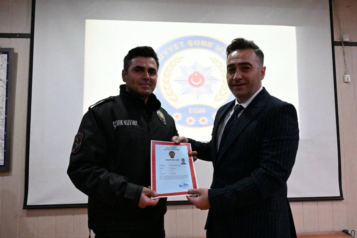 Ağrı’da Huzur ve Güvenin Kahramanlarına Ödül