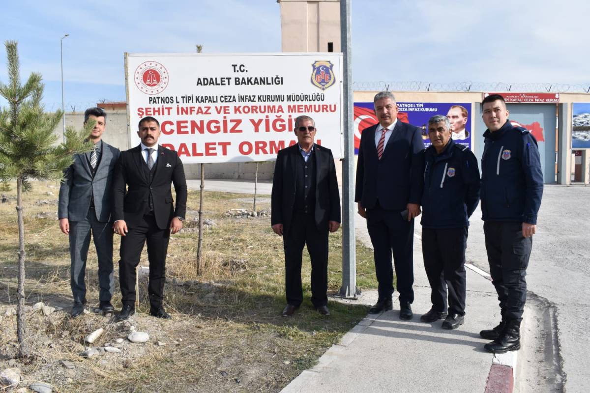 Patnos Ceza İnfaz Kurumları Yerleşkesinde 11 Kasım Milli Ağaçlandırma Günü Etkinliği