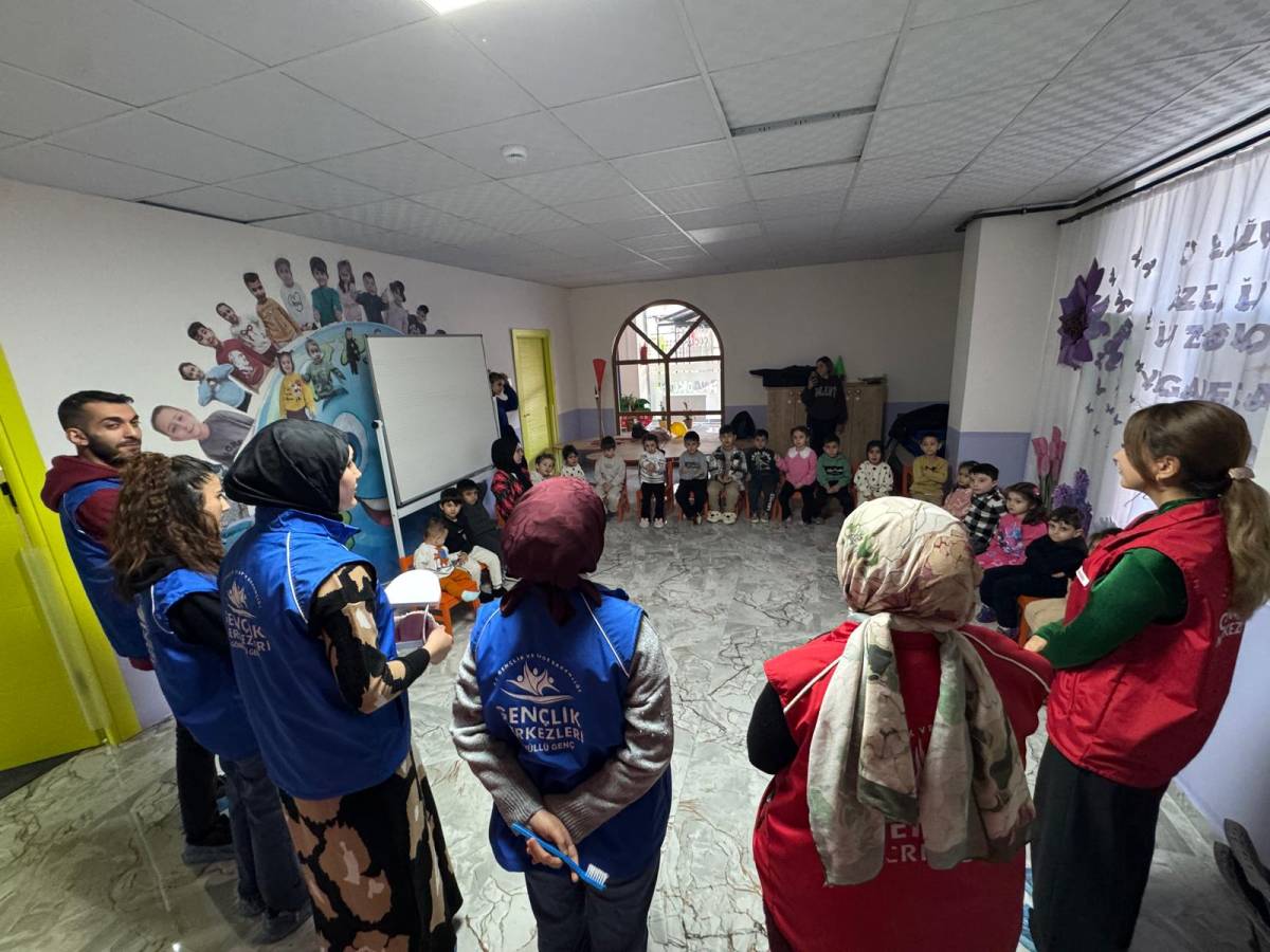 Ağrı Gençlik Liderlerinden Miniklere Ağız ve Diş Sağlığı Eğitimi