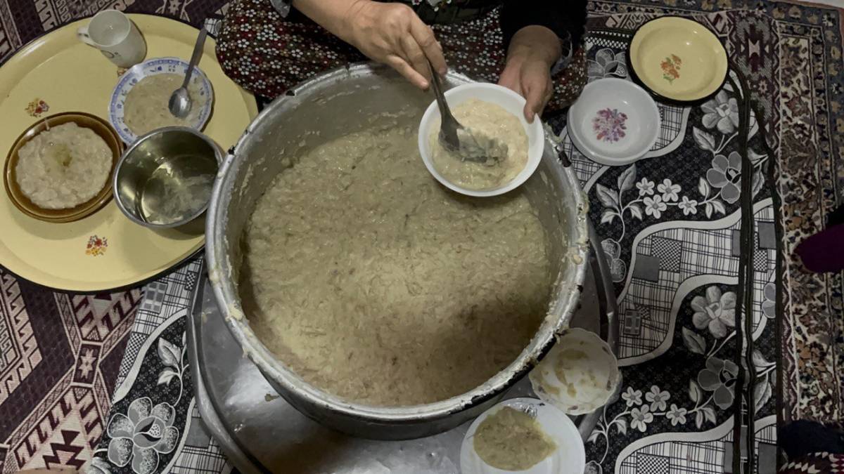 Ağrı’da soğuk havaların vazgeçilmez lezzeti: Helise