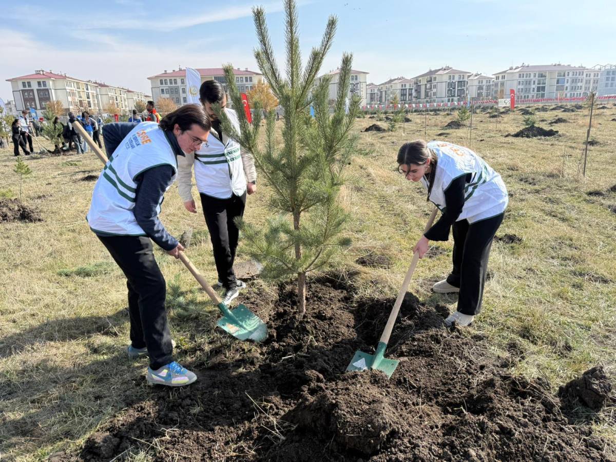 11 Kasım Milli Ağaçlandırma Günü’nde Ağrı Yeşile Büründü