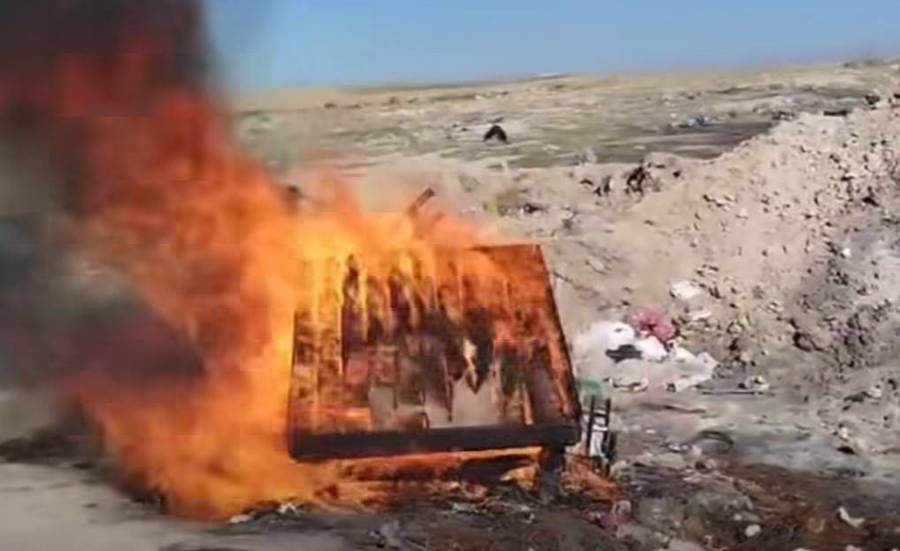 Erciş’te Zabıta Ekiplerinin Ele Geçirdiği Malzemeler Yakılarak İmha Edildi