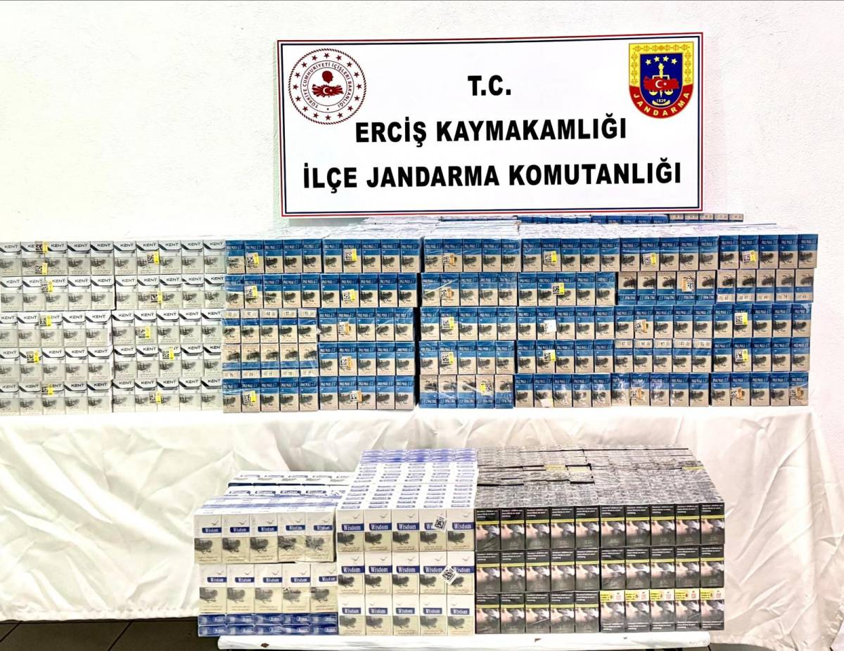 Van'ın Erciş İlçesinde Büyük Kaçak Sigara Operasyonu