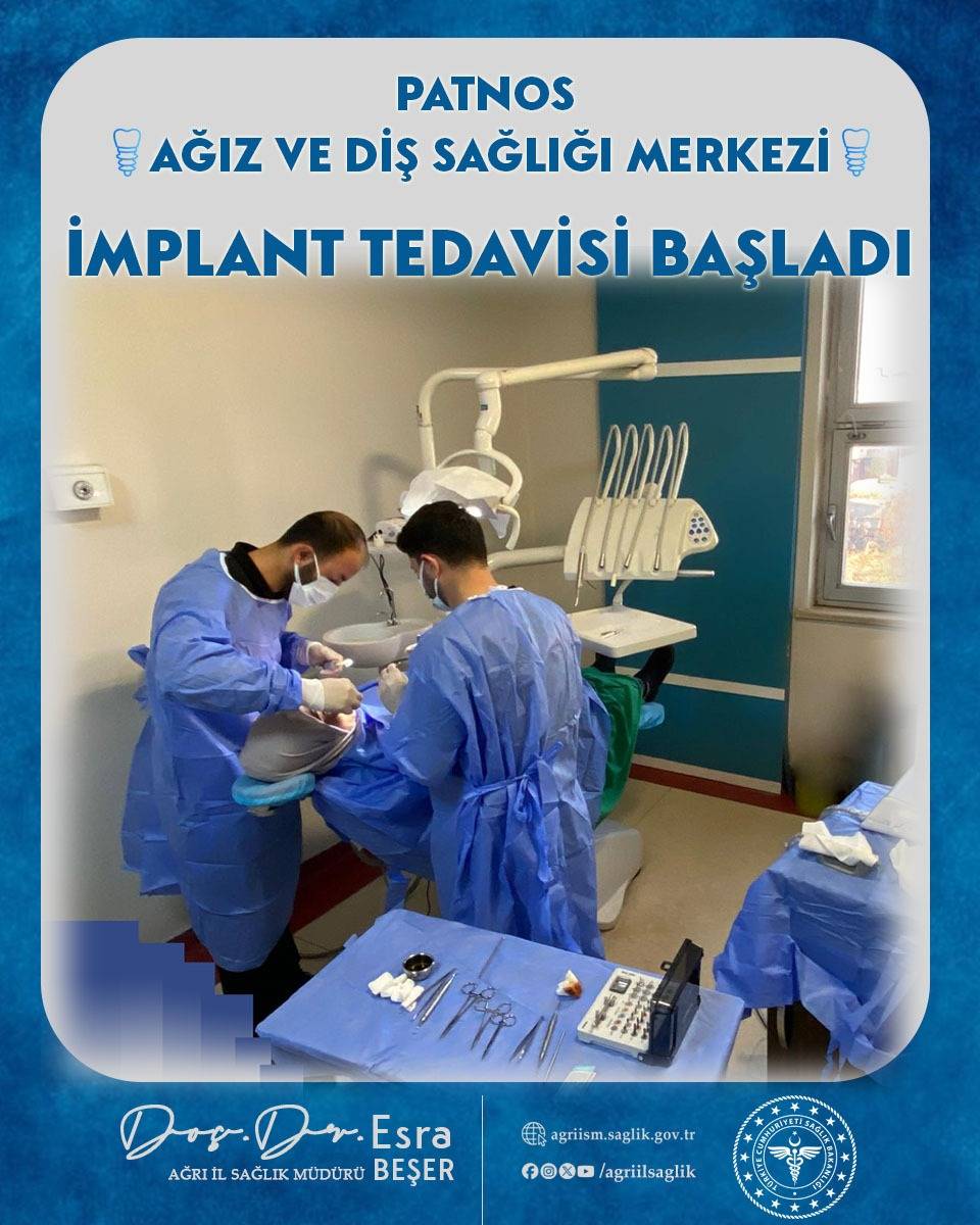 Patnos ADSM’de implant tedavisi hizmete girdi
