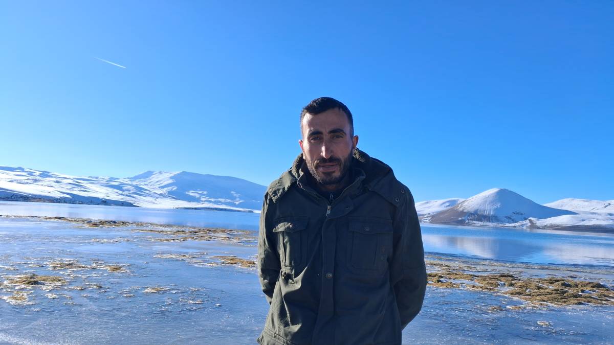 Türkiye’nin En Yüksek Rakımlı Balık Gölü’nün Yüzeyi Kısmen Buz Tuttu