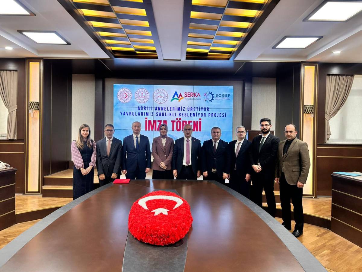 Ağrı’da “Ağrılı Annelerimiz Üretiyor, Yavrularımız Sağlıklı Besleniyor” Projesi İçin İmzalar Atıldı