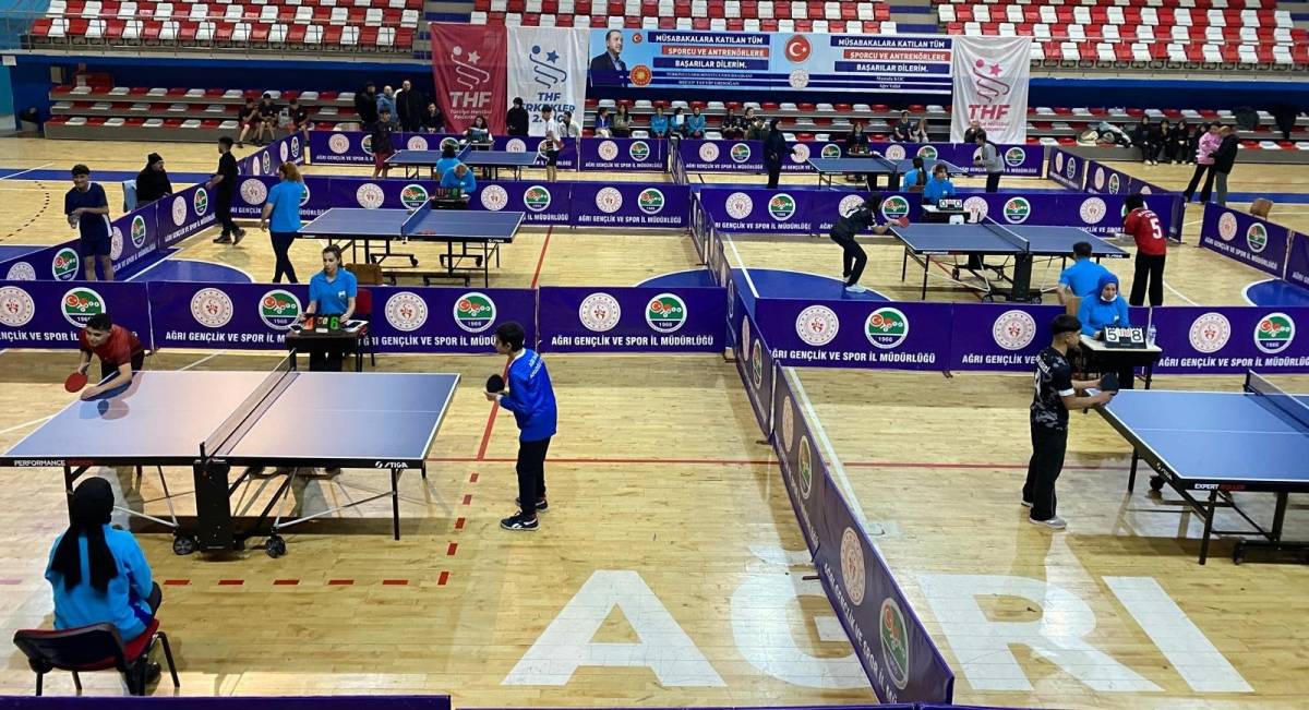 Ağrı’da Okul Sporları Masa Tenisi İl Birinciliği Müsabakaları Başladı