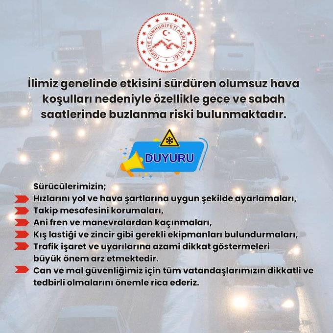 Ağrı Valiliğinden Önemli Uyarı