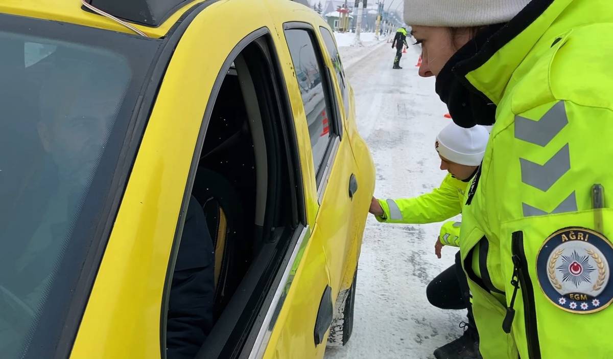 Gizli Buzlanmaya Karşı Ağrı Genelinde Trafik Uygulaması