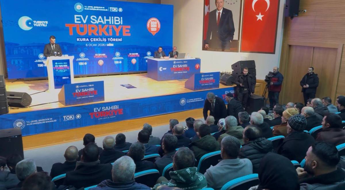 Ağrı’da 2 bin 840 sosyal konutun kura çekimi tamamlandı