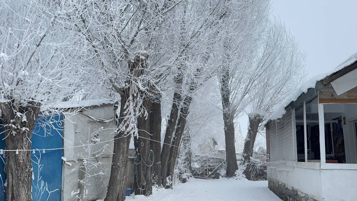 Ağrı’da termometreler eksi 24’ü gösterdi