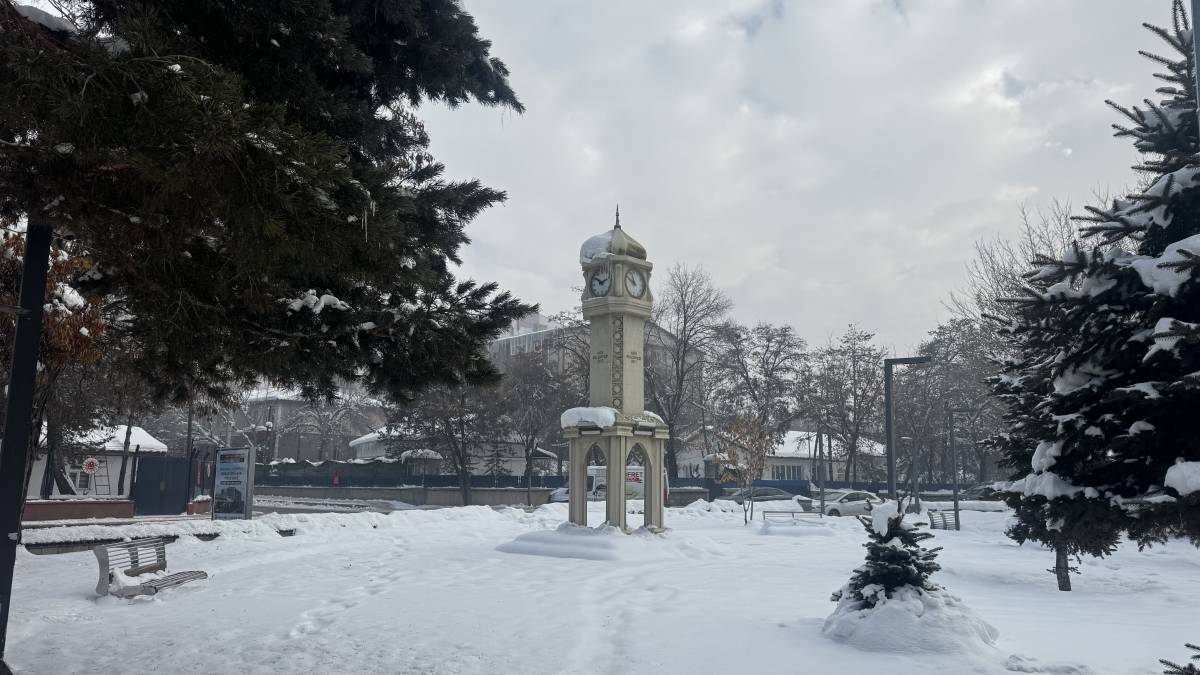 Ağrı’da Kar Manzarası Kartpostallık Görüntüler Oluşturdu