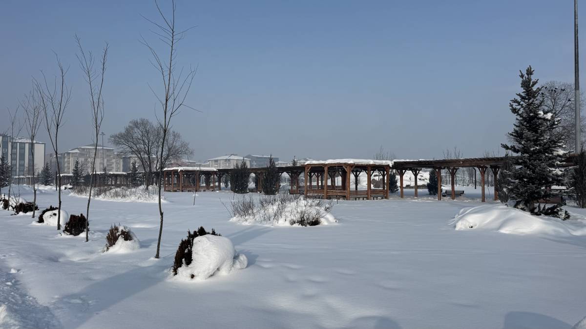 Ağrı’da Kar Manzarası Kartpostallık Görüntüler Oluşturdu