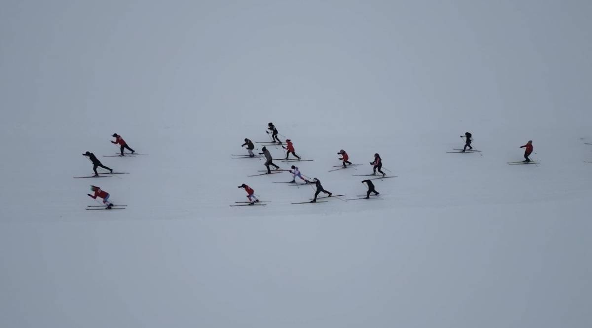 Ağrı’da kayaklı koşu sporcuları eksi 30 derecede yarışlara hazırlanıyor