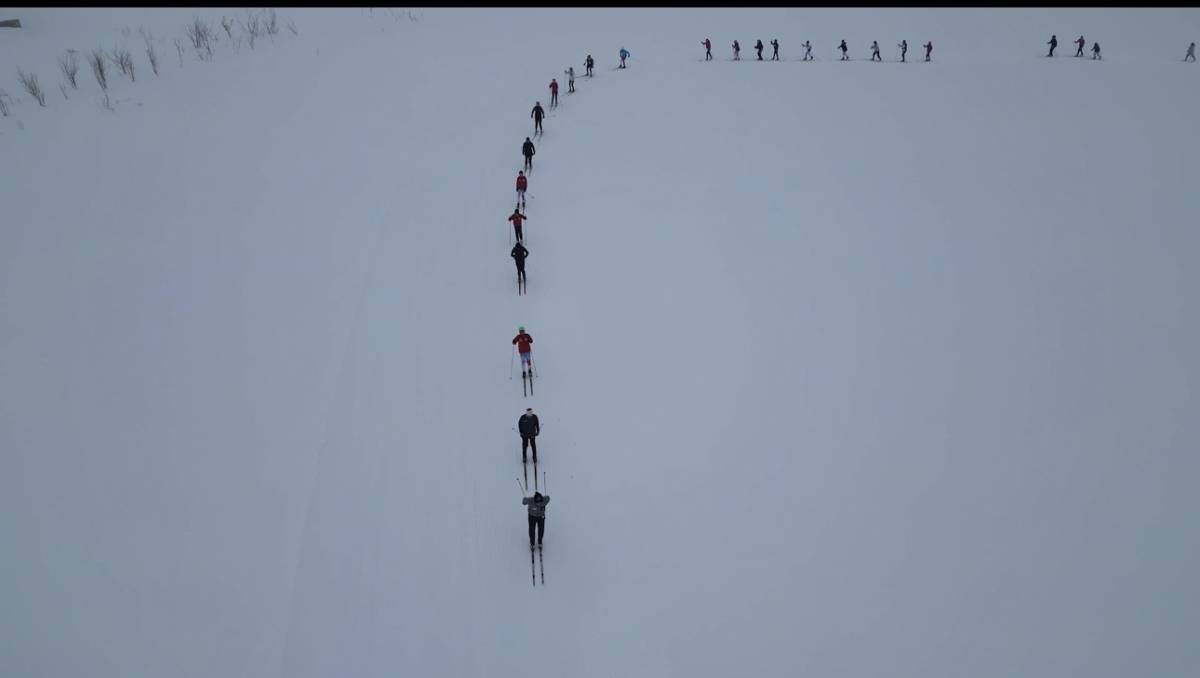 Ağrı’da kayaklı koşu sporcuları eksi 30 derecede yarışlara hazırlanıyor