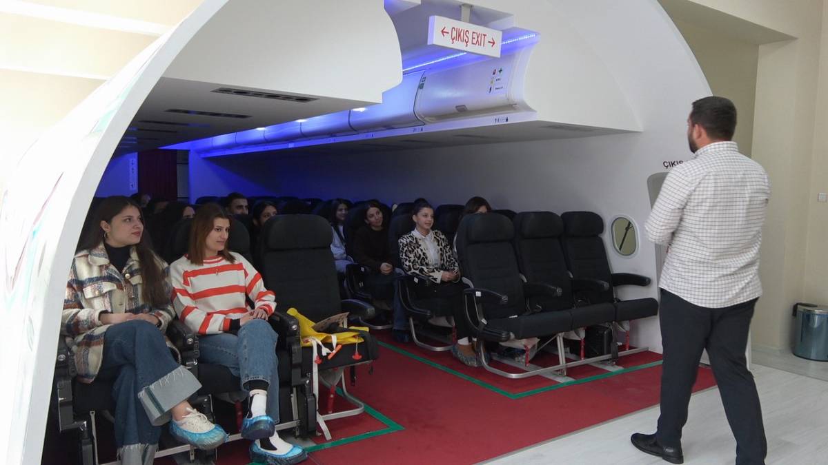 Ağrı’da öğrenciler uçuş senaryolarını sanal ortamda deneyimliyor