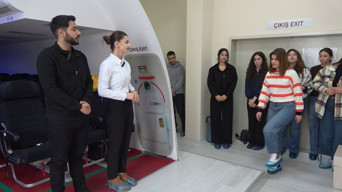 Ağrı’da öğrenciler uçuş senaryolarını sanal ortamda deneyimliyor