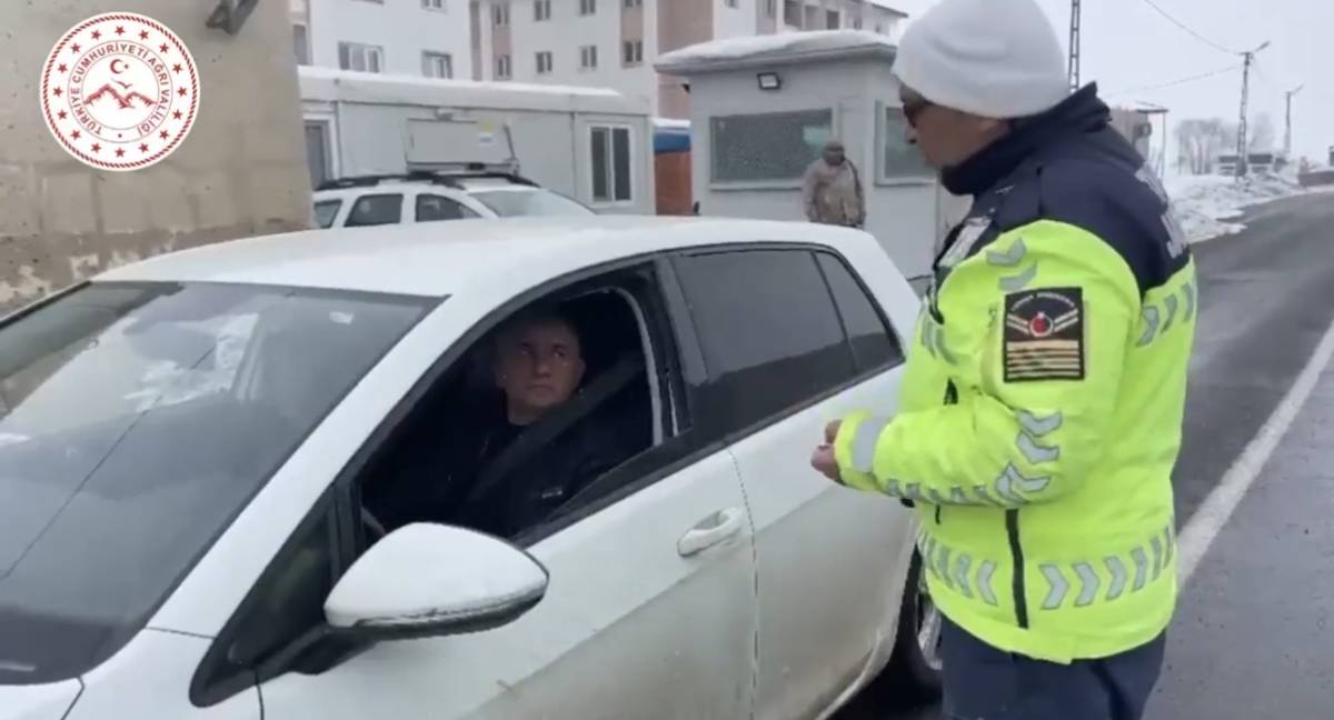 Ağrı’da Sürücülere Kış Uyarısı