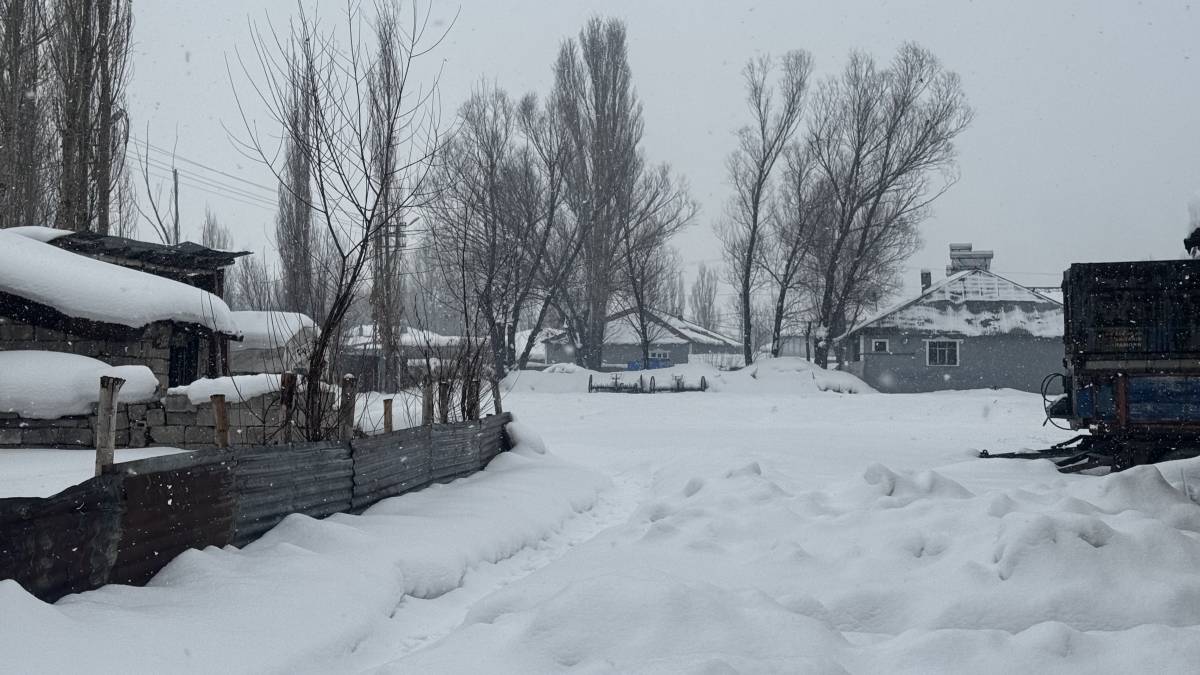 Ağrı’da Kar Yağışı Etkili Oluyor